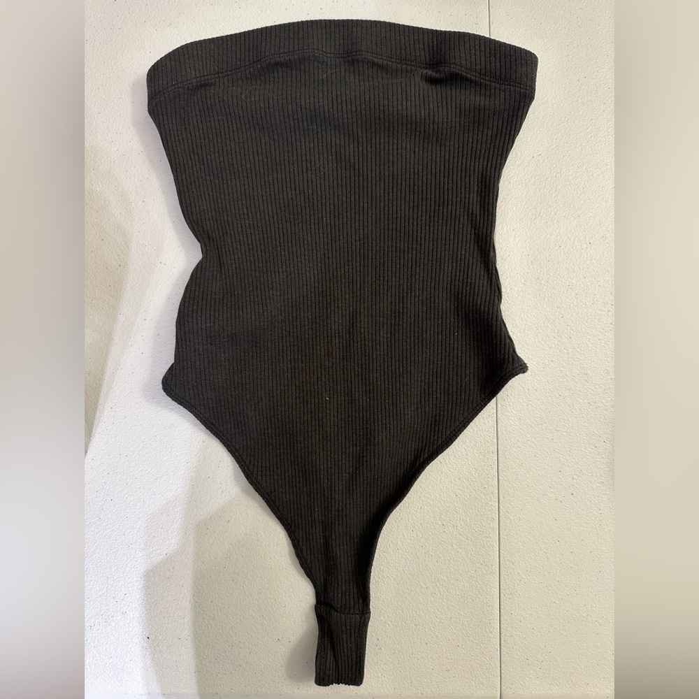 Out From Under Ribbed Tube Top Bodysuit